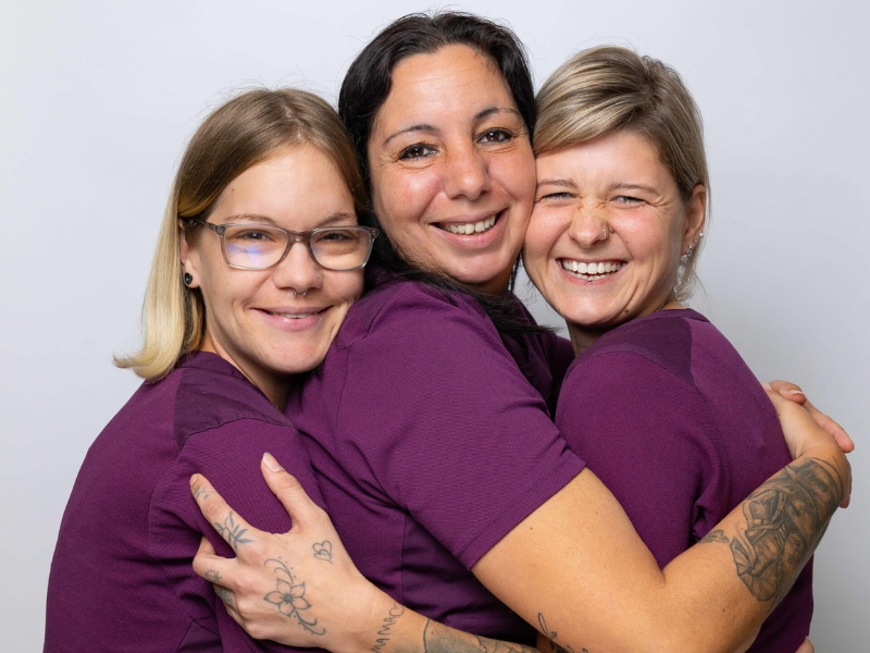 Glückliche Menschen.